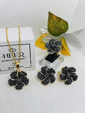 Judao Locket Set 22-K Gold Plated ( GJM-25-47 ) - Heer Jewellery