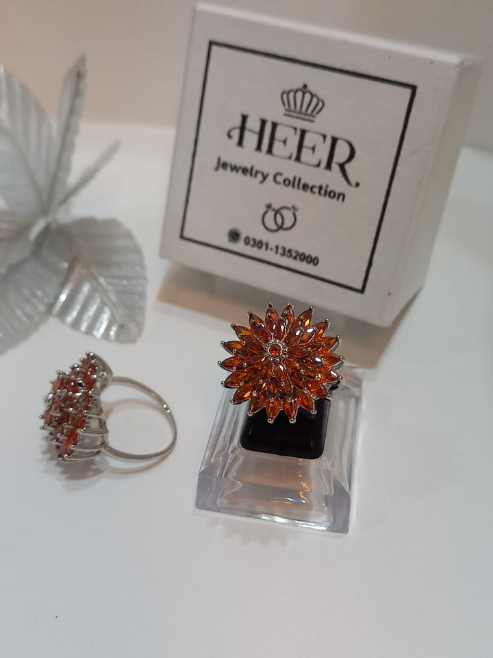 Dimand Cut artificial Ring (RG-25-41) - Heer Jewellery