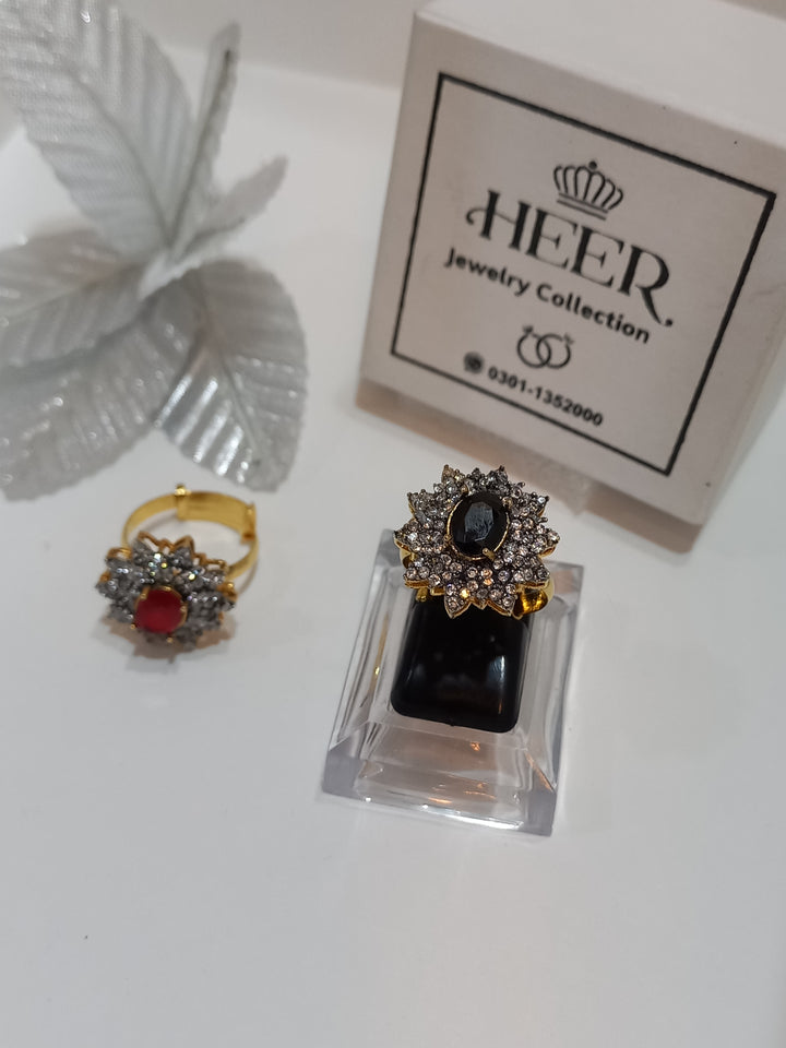 Dimand Cut artificial Ring (RG-25-41) - Heer Jewellery