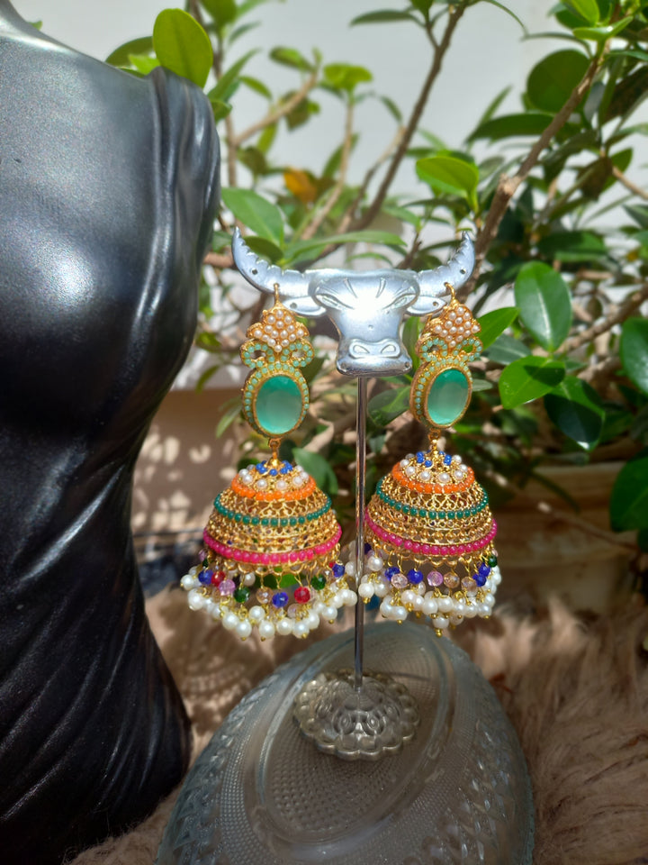 Earrings Traditional Nurattan Jhumki JUM-25-20 - Heer Jewellery