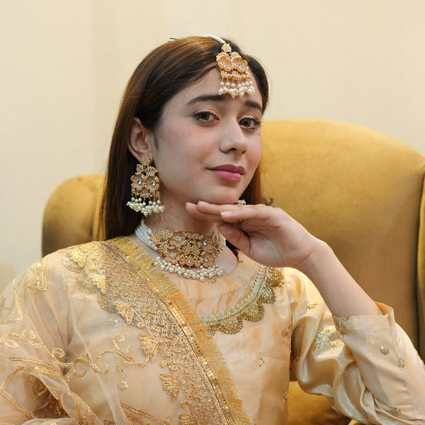 Heer Turkish Noratan Chokar Set with Tika - Heer Jewellery