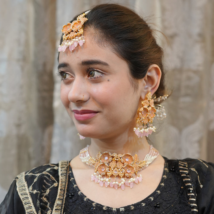 Heer Turkish Noratan Chokar Set with Tika - Heer Jewellery