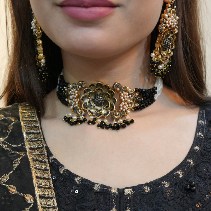 Heer Turkish Mercery Chokar Set with Tika - Heer Jewellery
