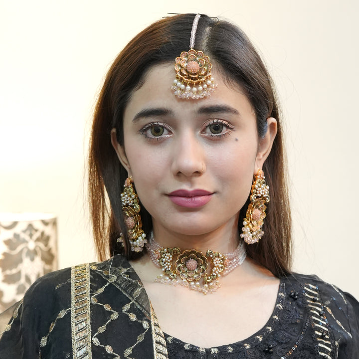 Heer Turkish Mercery Chokar Set with Tika - Heer Jewellery