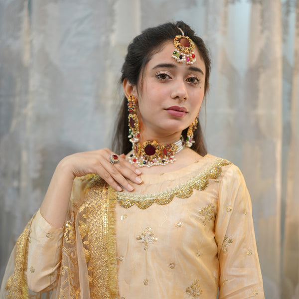 Heer Chokar Set with Tika - Heer Jewellery