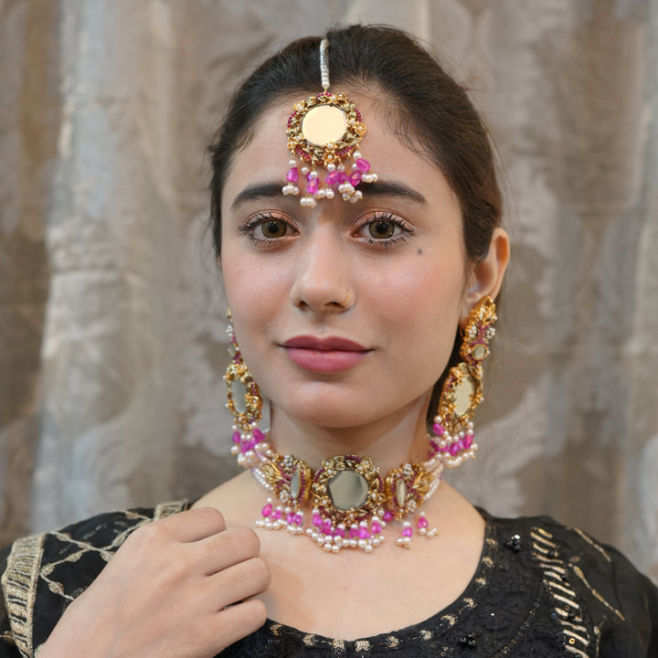 Heer Chokar Set with Tika - Heer Jewellery