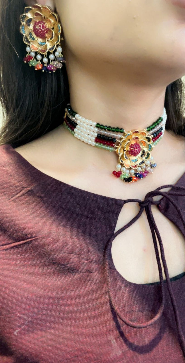 Heer Turkish Mercury Chokar Set - 09 - Heer Jewellery