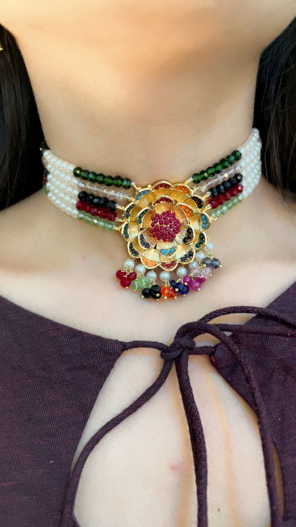 Heer Turkish Mercury Chokar Set - 09 - Heer Jewellery
