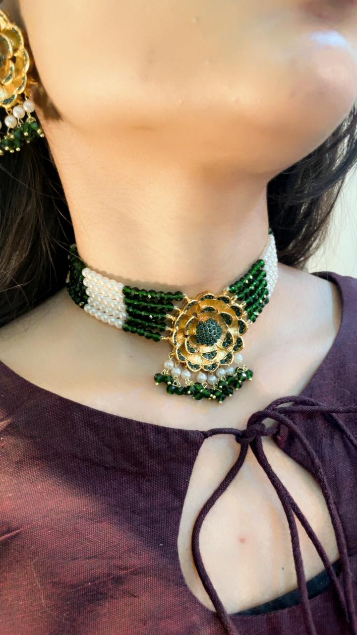 Heer Turkish Mercury Chokar Set - 09 - Heer Jewellery