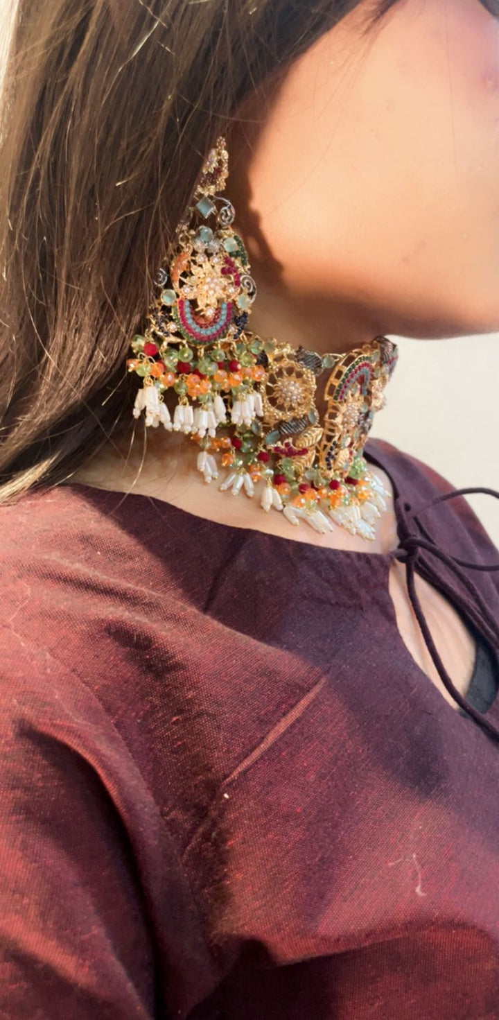 Heer Designer Chookar Set with Tikka - 15 - Heer Jewellery