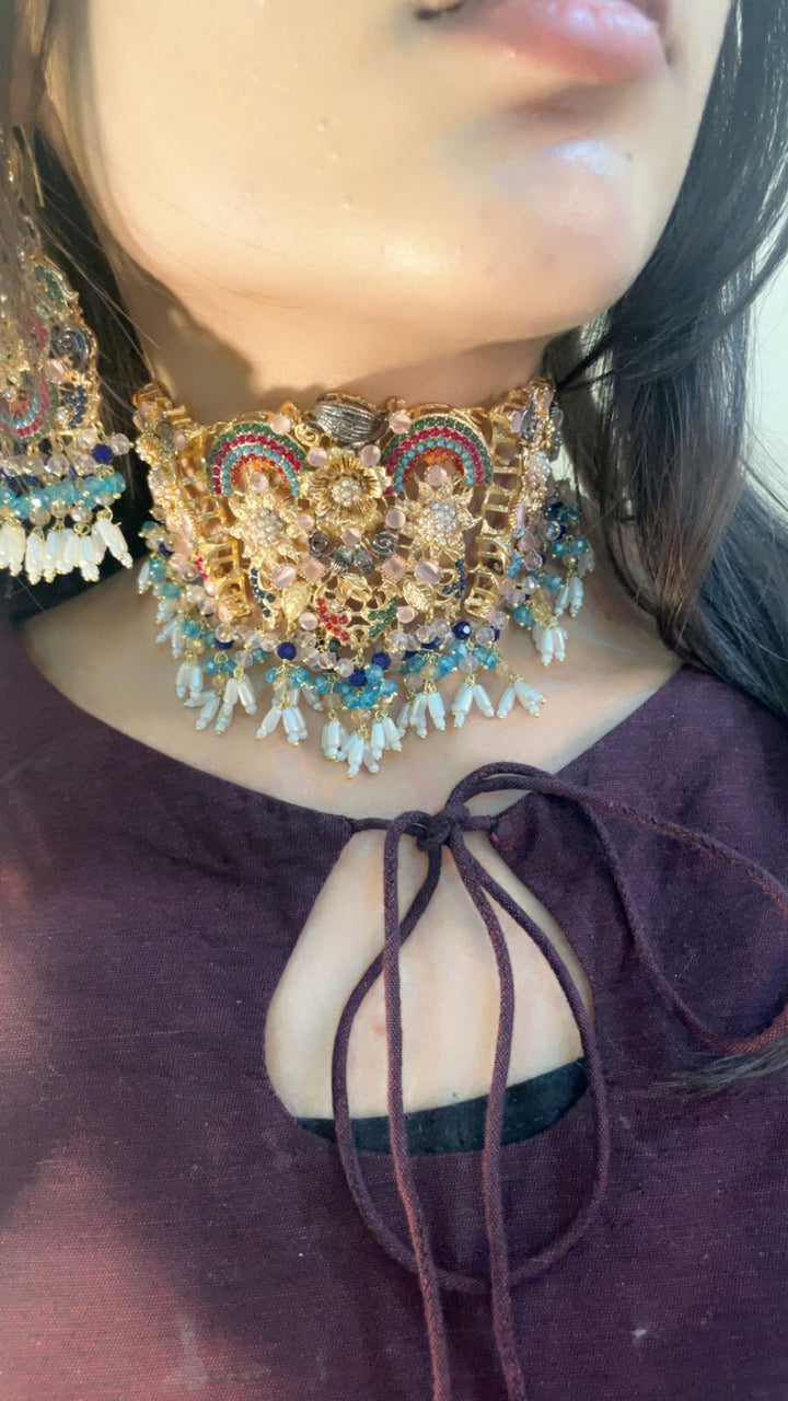 Heer Designer Chookar Set with Tikka - 15 - Heer Jewellery