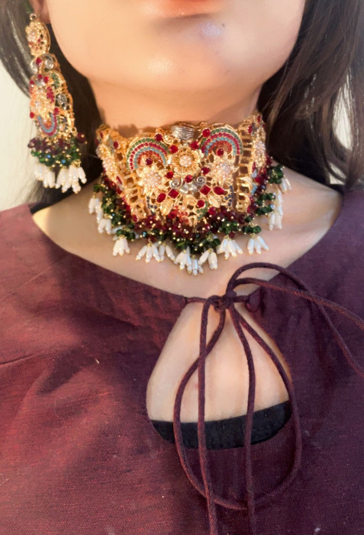 Heer Designer Chookar Set with Tikka - 15 - Heer Jewellery
