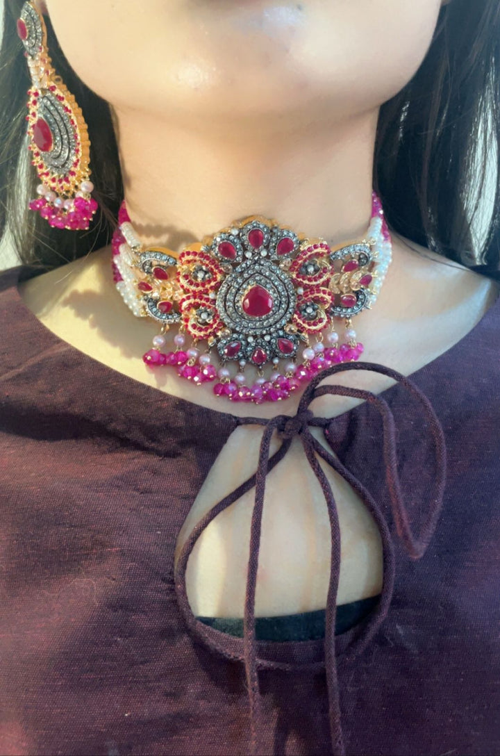 Heer Designer Chookar Set with Tikka - 16 - Heer Jewellery