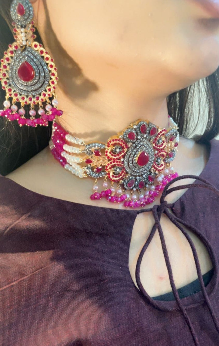 Heer Designer Chookar Set with Tikka - 16 - Heer Jewellery