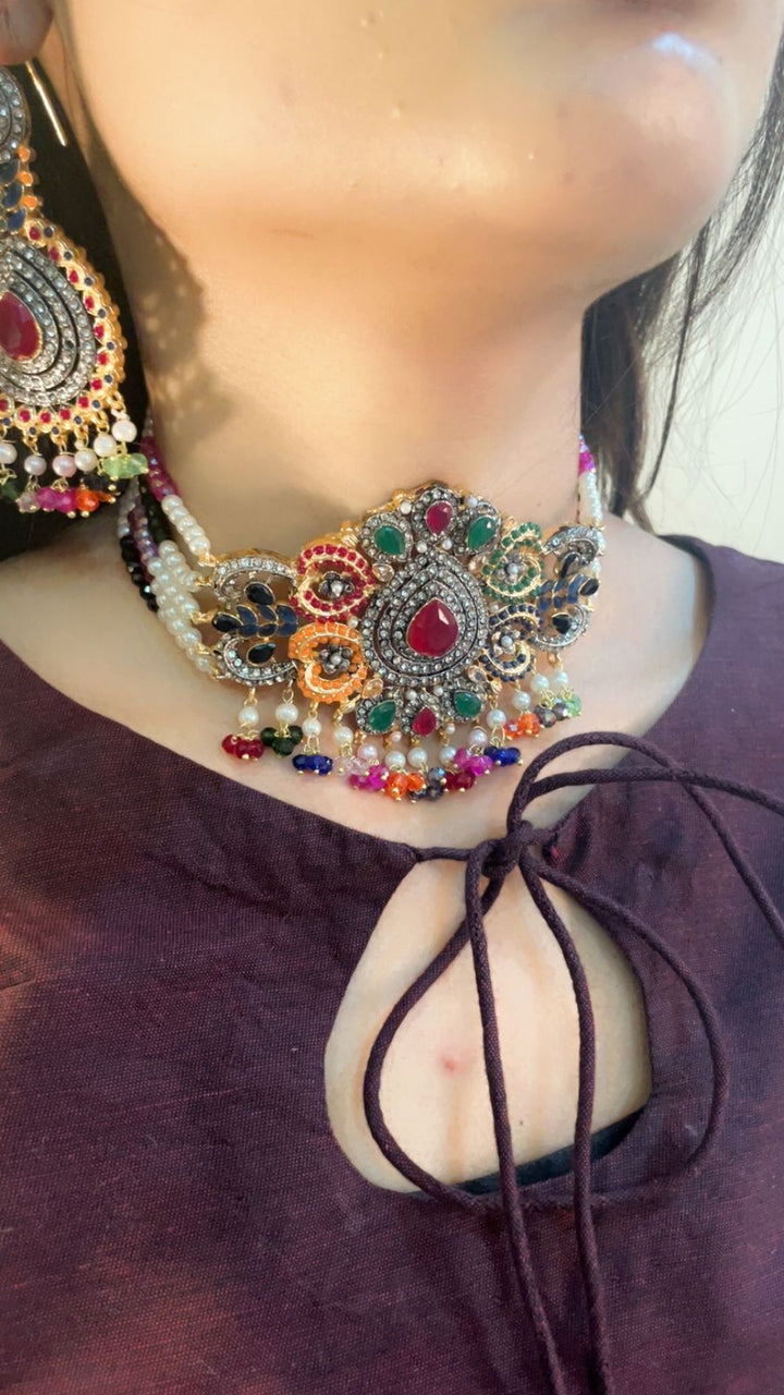 Heer Designer Chookar Set with Tikka - 16 - Heer Jewellery