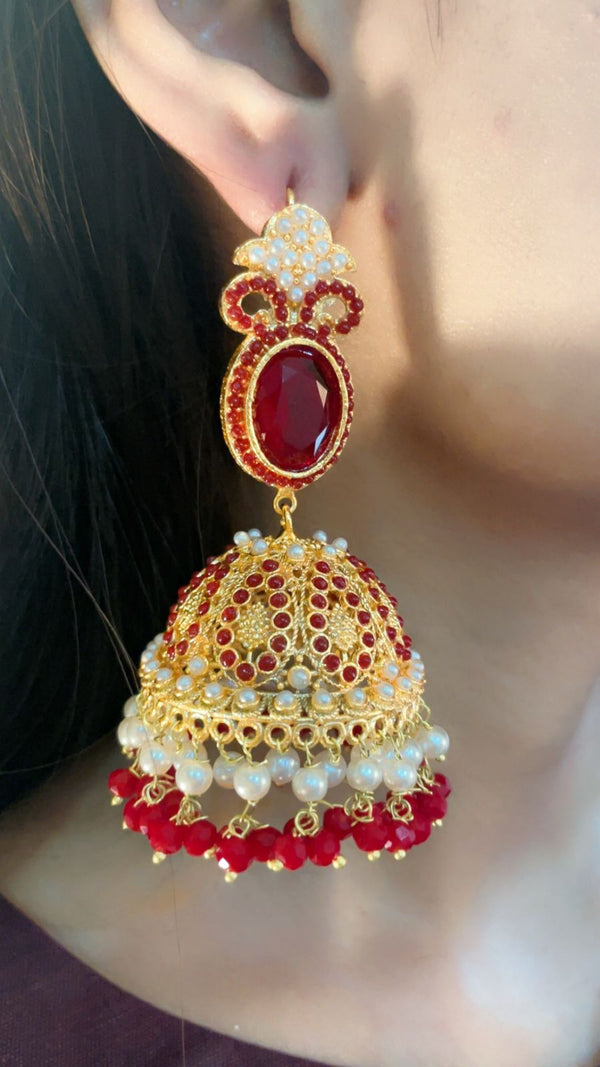 Earrings Traditional Nurattan Jhumki JUM-25-20 - Heer Jewellery