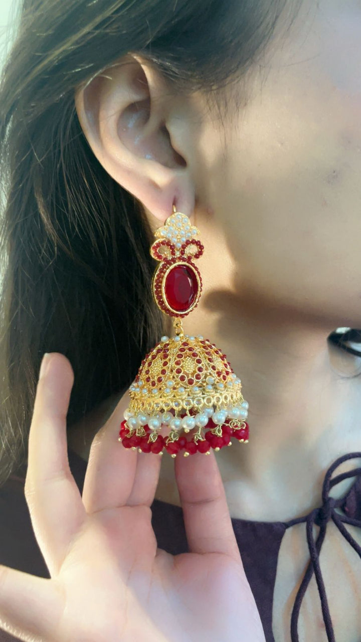Earrings Traditional Nurattan Jhumki JUM-25-20 - Heer Jewellery