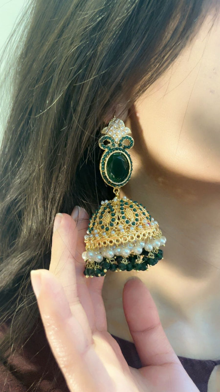 Earrings Traditional Nurattan Jhumki JUM-25-20 - Heer Jewellery