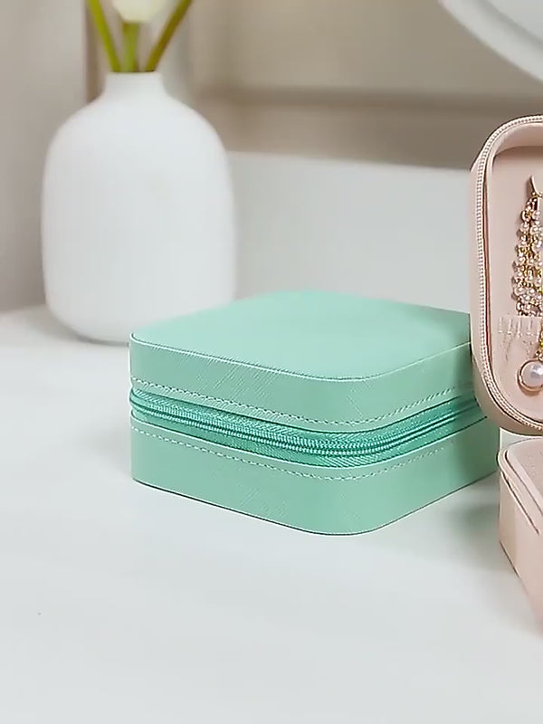 Jewelry Organizer Display Travel Case Boxes, Travel Portable Jewelry Box Storage Organizer